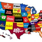 This Map Shows The Most Famous Brand From Each State Of The US