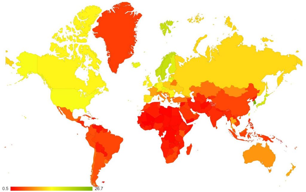 This Map Shows The Internet Speeds by Country (Mbps) - Tony Mapped It