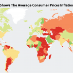 This Map Shows The Average Consumer Prices Inflation Rate World 4000