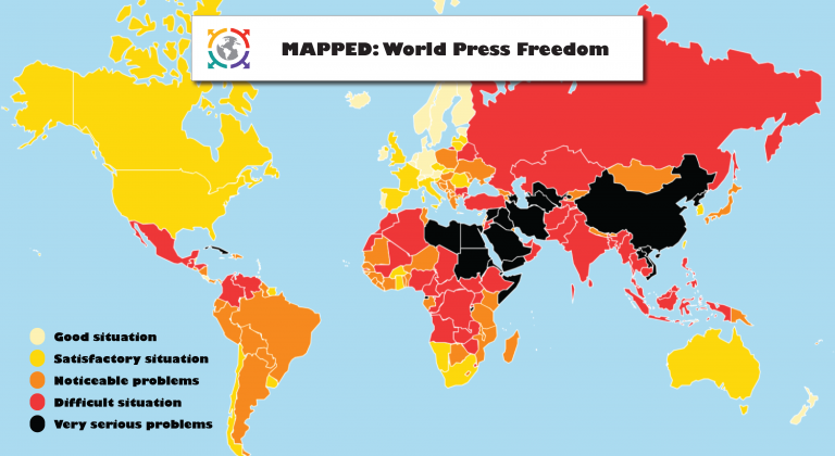 World Press Freedom Mapped