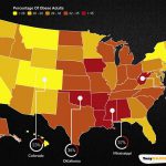 This Map Show Percentage Of Obese Adults By US State In The USA