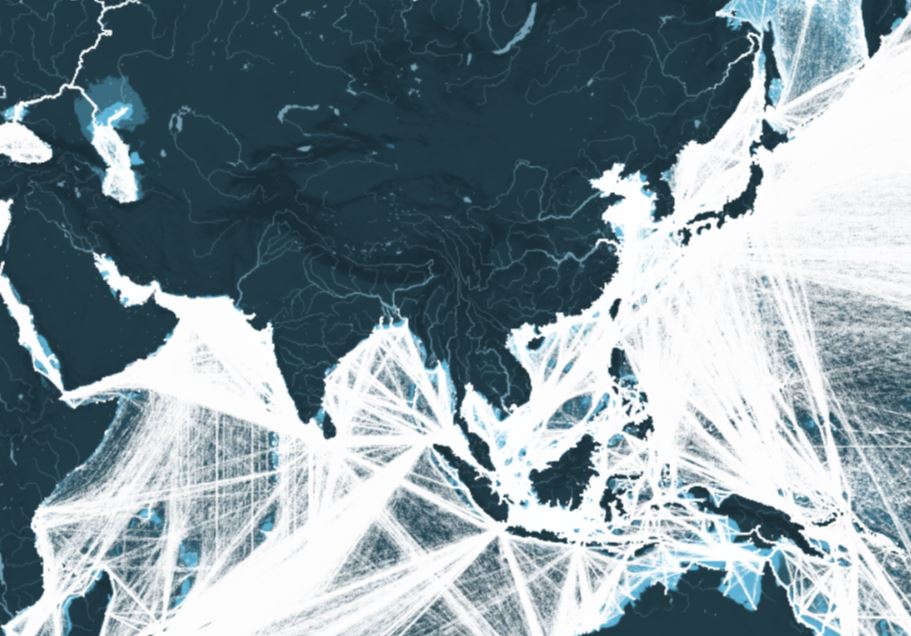 This Map Shows All The Shipping Routes In Asia