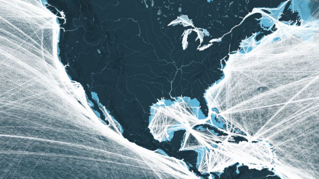 This Map Shows All The Shipping Routes In North America