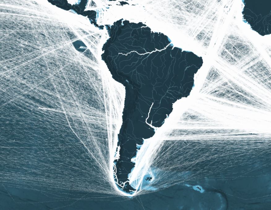 This Map Shows All The Shipping Routes In South America