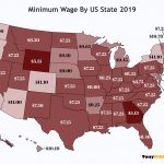 Minimum Wage By US State Map