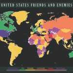 This map shows US allies and enemies