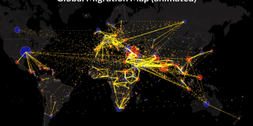 global migration flows map