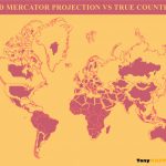 Mercator Projection vs True Country Size